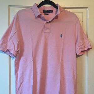 Polo by Ralph Lauren Men's Pink Polo Shirt